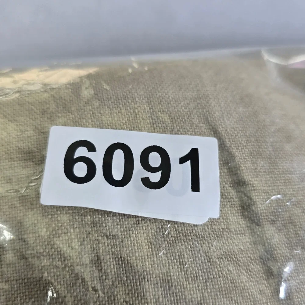Caribbean Mens 100% Linen Pants Tan Khaki Elastic Drawstring Casual 40x32 (26.5)